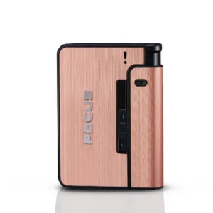 Caixa de cigarro automático de metal caixas de cigarro 10pcs capacidade de cigarro pode montar mais leve ferramenta gadget men agradável presente dropshipping - Imagem 8
