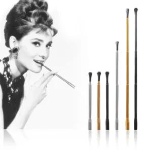 Hepburn Same Paragraph Cigarette Holder Retro Filter Smoking Pipes Telescopic Long Rod Photo Performance Prop Mouthpiece cigaret - Imagem 4