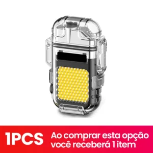 Isqueiro Elétrico Recarregável via USB Portátil com Luz LED, Ideal para Viagens, Acampamentos e Situações de Emergência - Imagem 9