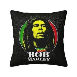 Custom Jamaica Reggae Rock Bob Marley Pillow Bedroom Decoration Modern Outdoor Cushions Square Pillowcase - Imagem 15