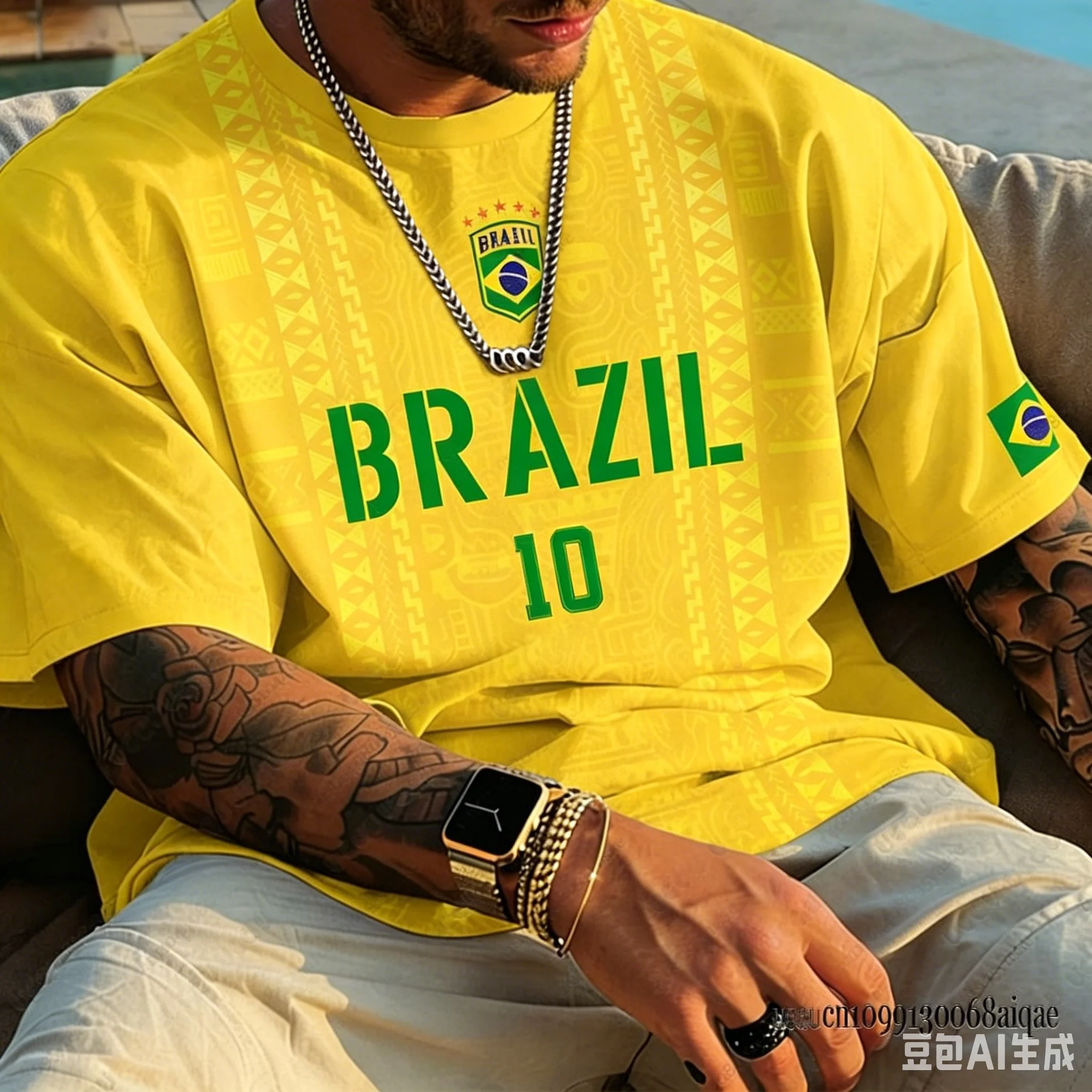 Nova Camisa de Futebol Clássica Brasil 2026 Masculina Amarela e Verde com Design de Secagem Rápida para Entusiastas de Futebol - Imagem 7