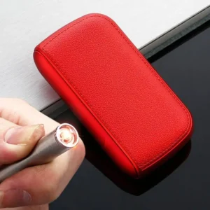 Novo Estojo de Cigarros em Couro Sintético com Isqueiro Eletrônico USB de Tungstênio, Estojo de Cigarros, Presente Exquisito para Homens, Ferramenta para Cigarros - Imagem 8