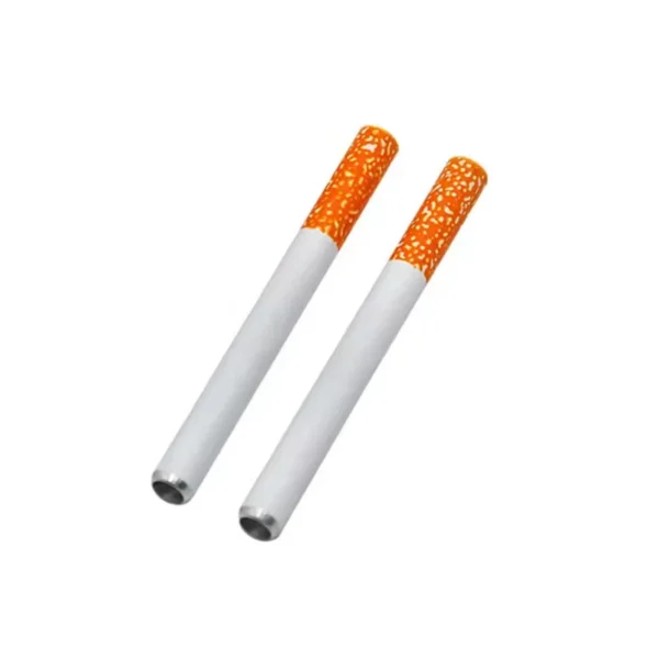 Portable Aluminum Tobacco Pipe, Washable Metal Mini Pipe with Ceramic Filter, Creative Smoking Accessory