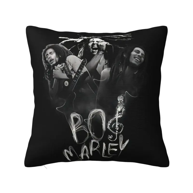 Custom Jamaica Reggae Rock Bob Marley Pillow Bedroom Decoration Modern Outdoor Cushions Square Pillowcase - Imagem 25