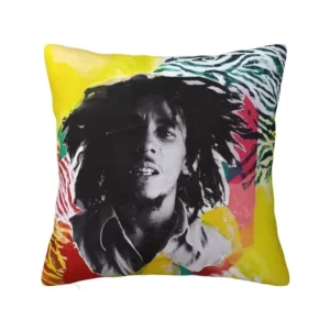 Custom Jamaica Reggae Rock Bob Marley Pillow Bedroom Decoration Modern Outdoor Cushions Square Pillowcase - Imagem 9