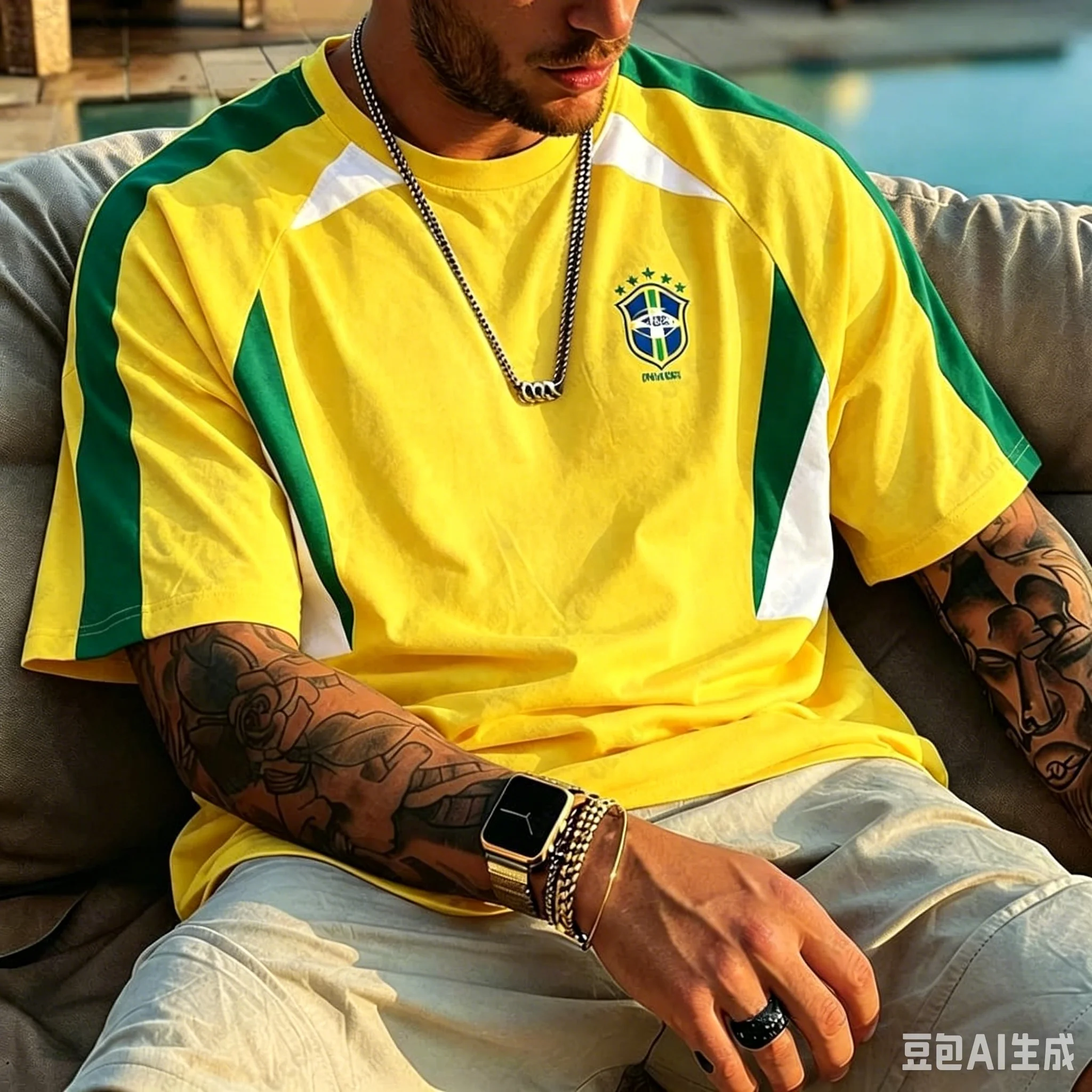 Nova Camisa de Futebol Clássica Brasil 2026 Masculina Amarela e Verde com Design de Secagem Rápida para Entusiastas de Futebol - Imagem 5