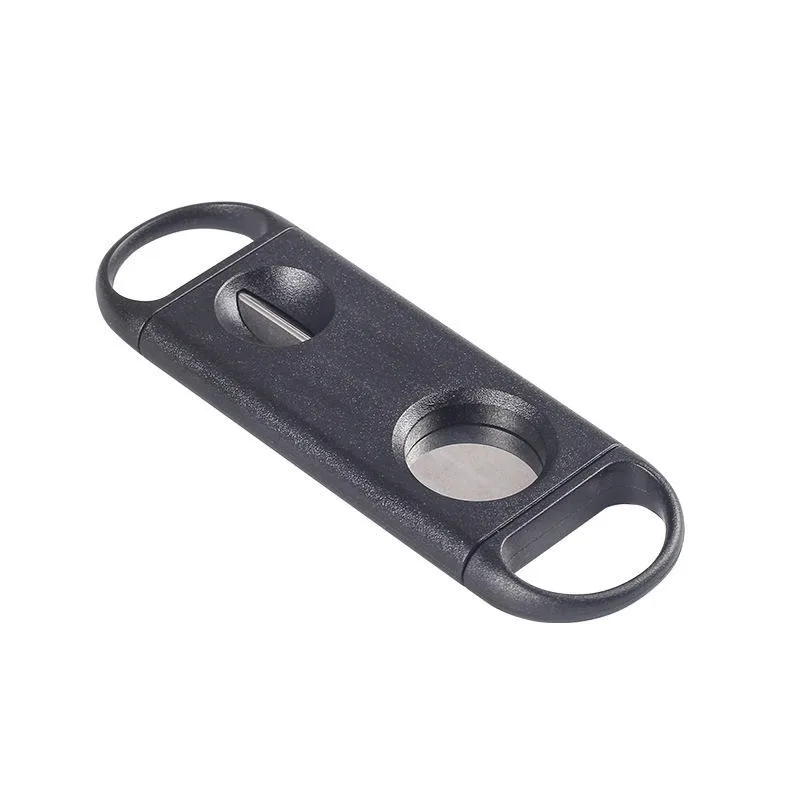 Portable Stainless Steel Cigar Cutter V Shape Blade Cigarro Knife Hole Opener Cigarrera Cutting Tool Dual Use Accessories - Imagem 4