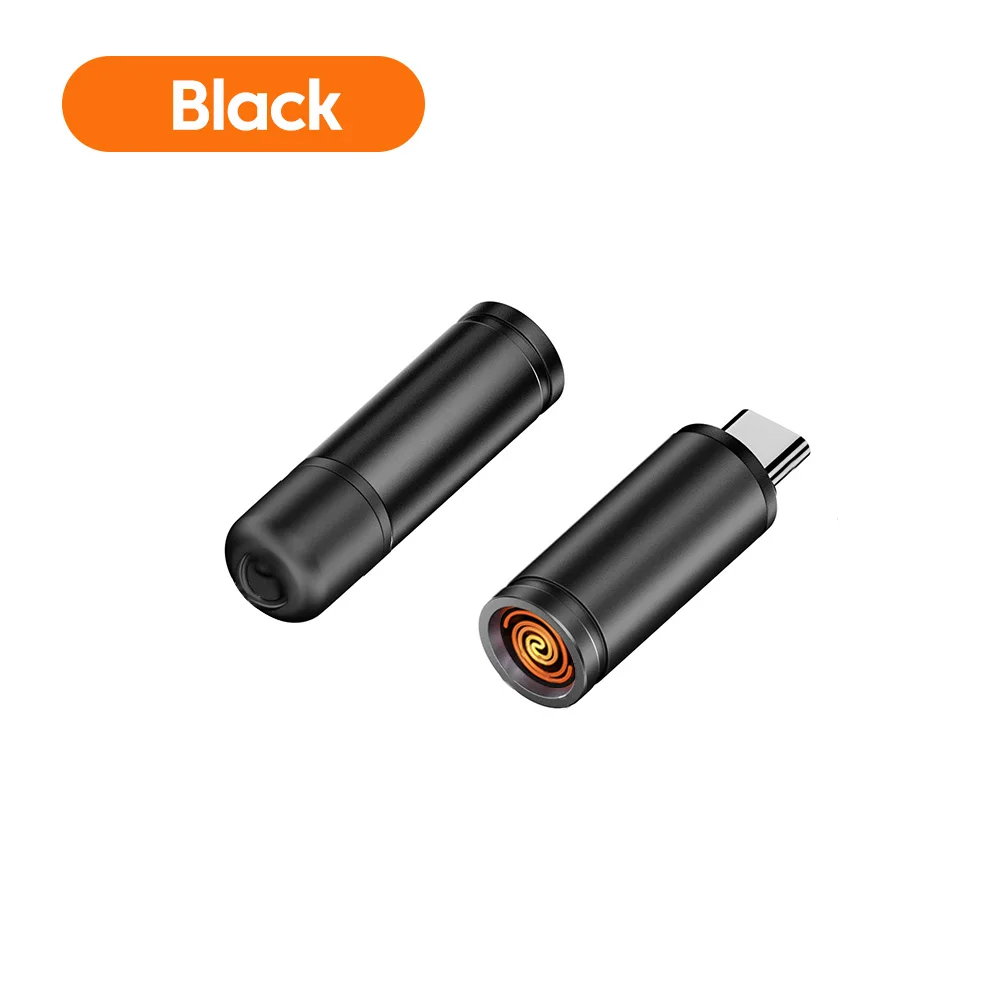 Tipo-c isqueiro móvel ventilador de ar isqueiro de segurança ao ar livre portátil mini artefato de iluminação de cigarro - Imagem 7