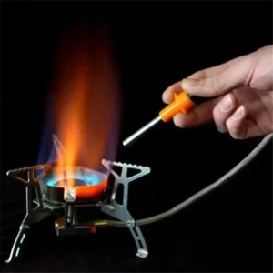 Ignição elétrica sem necessidade de bateria piezoelétrica à prova d'água portátil isqueiro de pulso para casa fogão ao ar livre acessórios de fogão de acampamento - Imagem 2