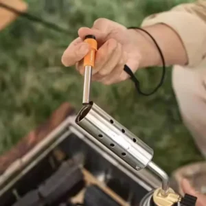 Ignição elétrica sem necessidade de bateria piezoelétrica à prova d'água portátil isqueiro de pulso para casa fogão ao ar livre acessórios de fogão de acampamento - Imagem 4