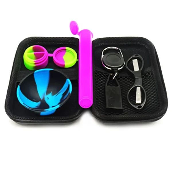 1 conjunto de recipientes de silicone antiaderentes, frascos, tesoura, tigela de silicone, caixa de armazenamento para presente, fumar, acessórios domésticos para casa