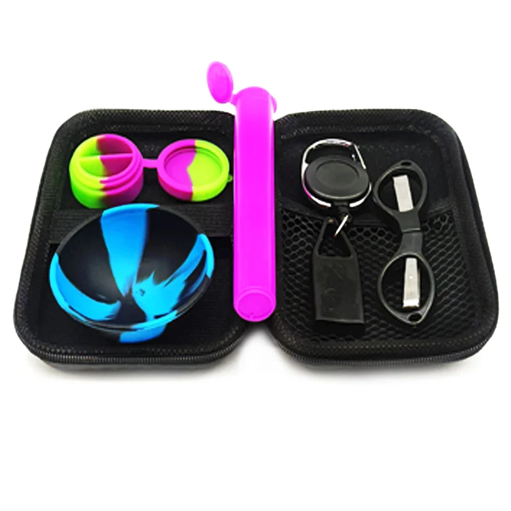 1 conjunto de recipientes de silicone antiaderentes, frascos, tesoura, tigela de silicone, caixa de armazenamento para presente, fumar, acessórios domésticos para casa - Imagem 1