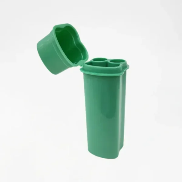 Kit de caixa de cigarro flip-top de uma peça com dois furos, incluindo isqueiro para fácil armazenamento e transportar em torno de acessórios para fumar