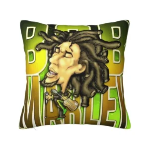 Custom Jamaica Reggae Rock Bob Marley Pillow Bedroom Decoration Modern Outdoor Cushions Square Pillowcase - Imagem 14