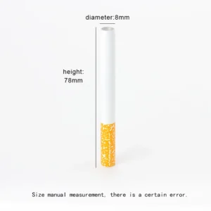 Portable Aluminum Tobacco Pipe, Washable Metal Mini Pipe with Ceramic Filter, Creative Smoking Accessory - Imagem 3