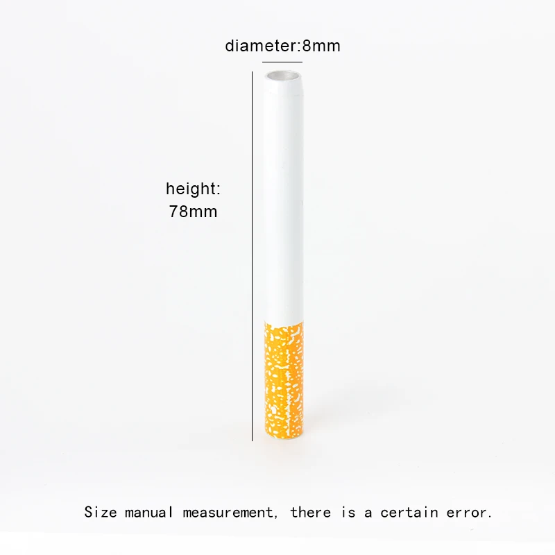 Portable Aluminum Tobacco Pipe, Washable Metal Mini Pipe with Ceramic Filter, Creative Smoking Accessory - Imagem 3