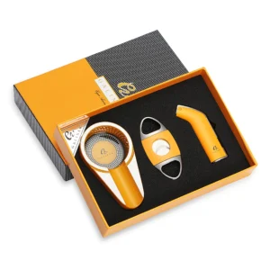 Puro Travel Ashtray Home Torch Jet Flame Cigar Lighter Smoking Accessories Tobacco Cigar Cutter Charuto Gadgets - Imagem 6