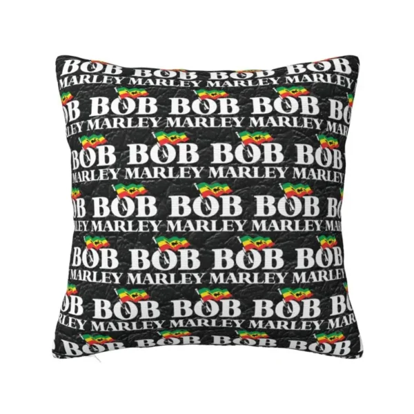 Custom Jamaica Reggae Rock Bob Marley Pillow Bedroom Decoration Modern Outdoor Cushions Square Pillowcase