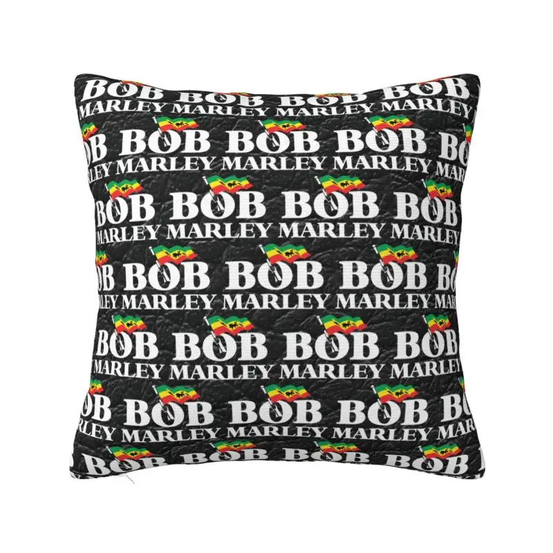 Custom Jamaica Reggae Rock Bob Marley Pillow Bedroom Decoration Modern Outdoor Cushions Square Pillowcase - Imagem 11