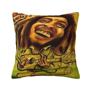 Custom Jamaica Reggae Rock Bob Marley Pillow Bedroom Decoration Modern Outdoor Cushions Square Pillowcase - Imagem 12