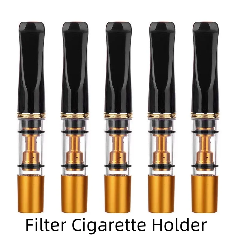 5PCS Reduce Tar Smoke Holder Smoking Accessories Reusable Mouthpiece Tar Filter Oral Care Tobacco Tar Clean Cigarette Holders - Imagem 2