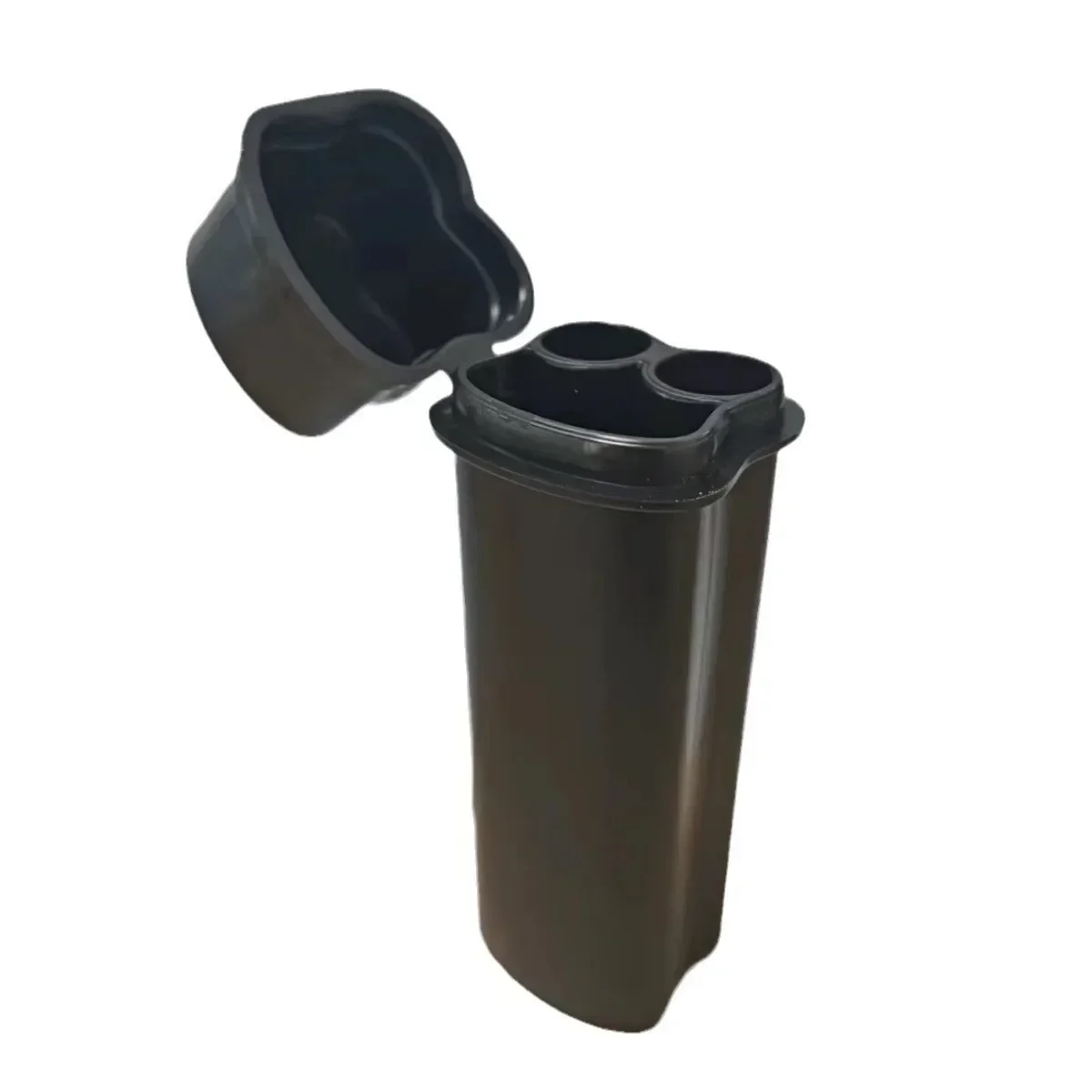 Kit de caixa de cigarro flip-top de uma peça com dois furos, incluindo isqueiro para fácil armazenamento e transportar em torno de acessórios para fumar - Imagem 1