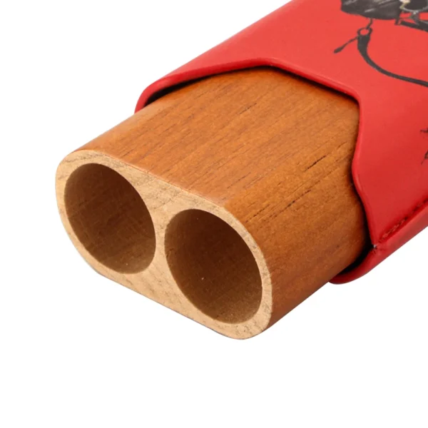 LUBINSKI Genuine Leather Cigar Case Travel 2026 Horse Pattern Storage Bag Cigarro Case For Cigars