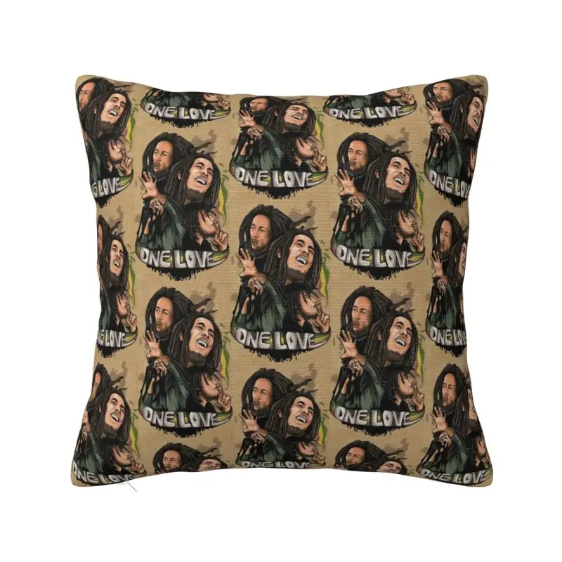Custom Jamaica Reggae Rock Bob Marley Pillow Bedroom Decoration Modern Outdoor Cushions Square Pillowcase - Imagem 26