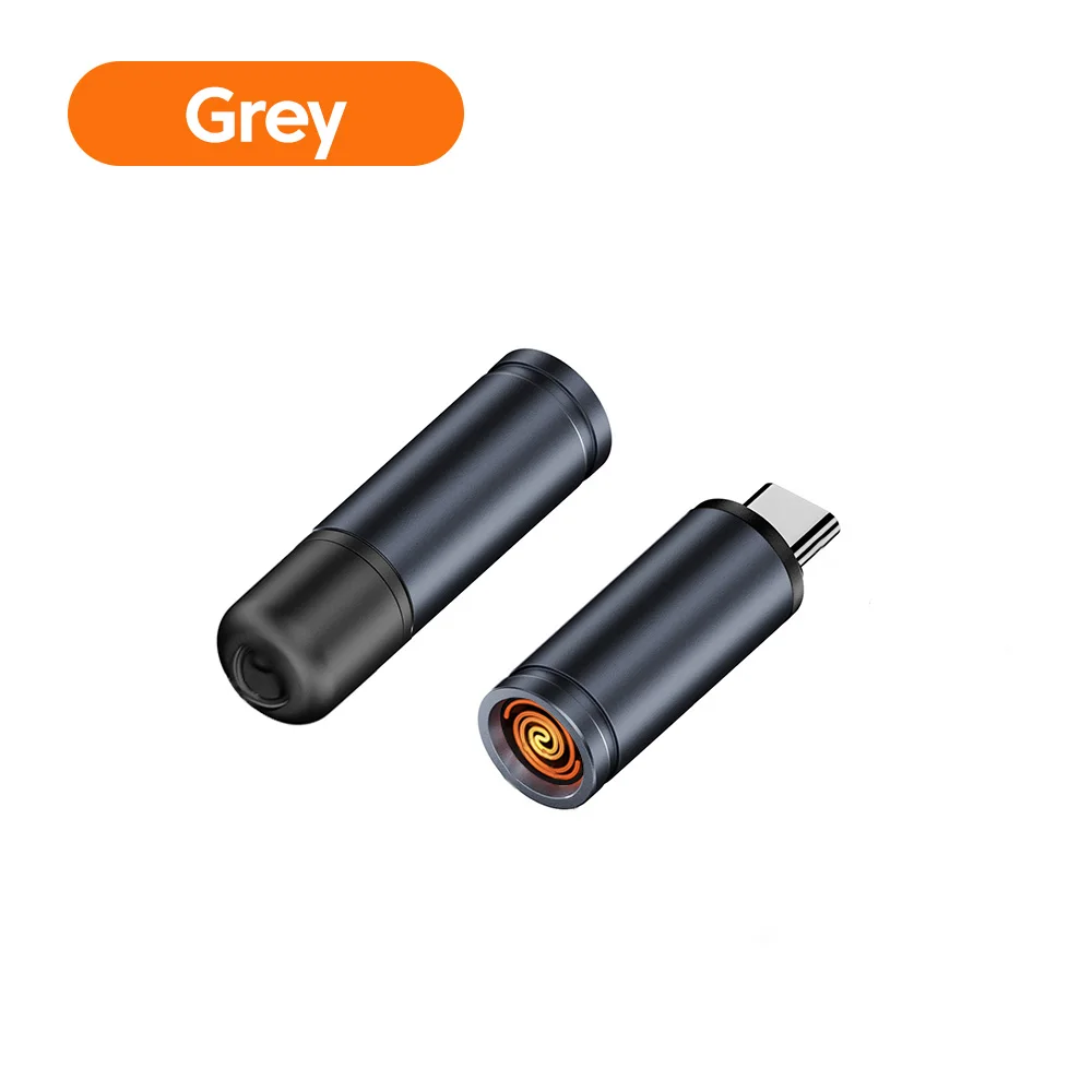 Tipo-c isqueiro móvel ventilador de ar isqueiro de segurança ao ar livre portátil mini artefato de iluminação de cigarro - Imagem 8