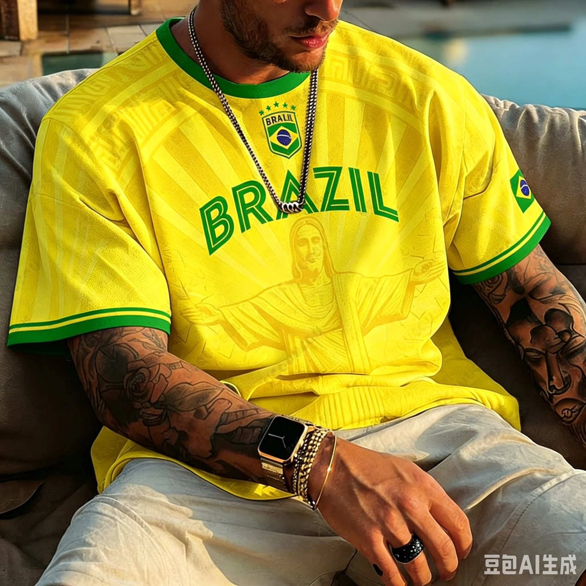 Nova Camisa de Futebol Clássica Brasil 2026 Masculina Amarela e Verde com Design de Secagem Rápida para Entusiastas de Futebol - Imagem 6
