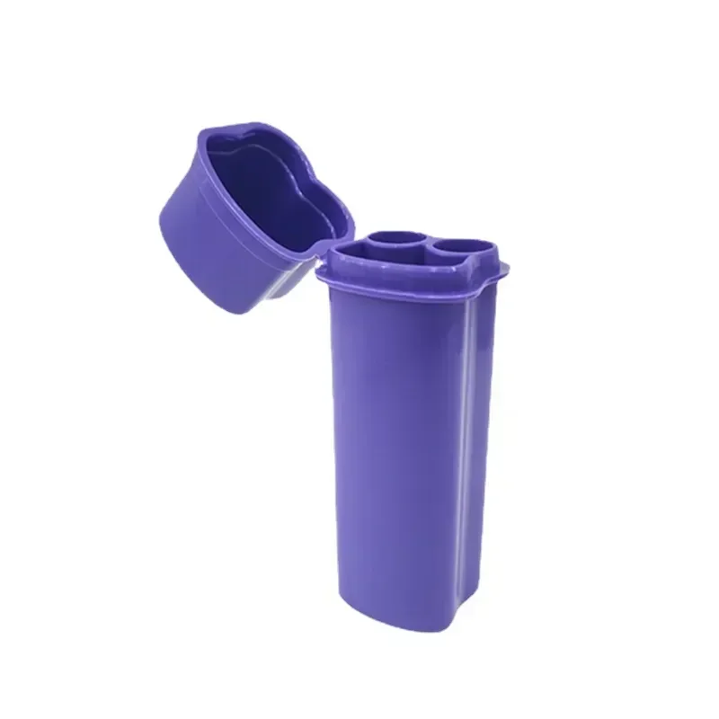 Kit de caixa de cigarro flip-top de uma peça com dois furos, incluindo isqueiro para fácil armazenamento e transportar em torno de acessórios para fumar - Imagem 5