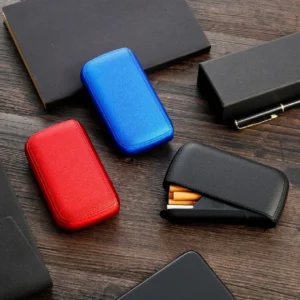 Novo Estojo de Cigarros em Couro Sintético com Isqueiro Eletrônico USB de Tungstênio, Estojo de Cigarros, Presente Exquisito para Homens, Ferramenta para Cigarros - Imagem 5