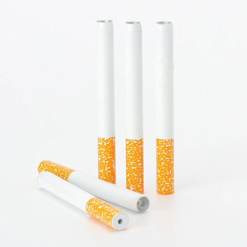 Portable Aluminum Tobacco Pipe, Washable Metal Mini Pipe with Ceramic Filter, Creative Smoking Accessory - Imagem 6